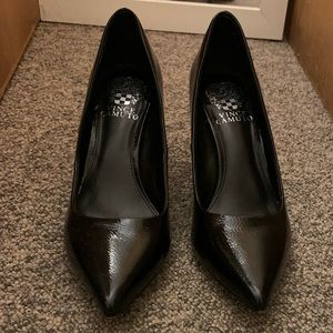 Vince Camuto Patent Leather Black Pump Heels